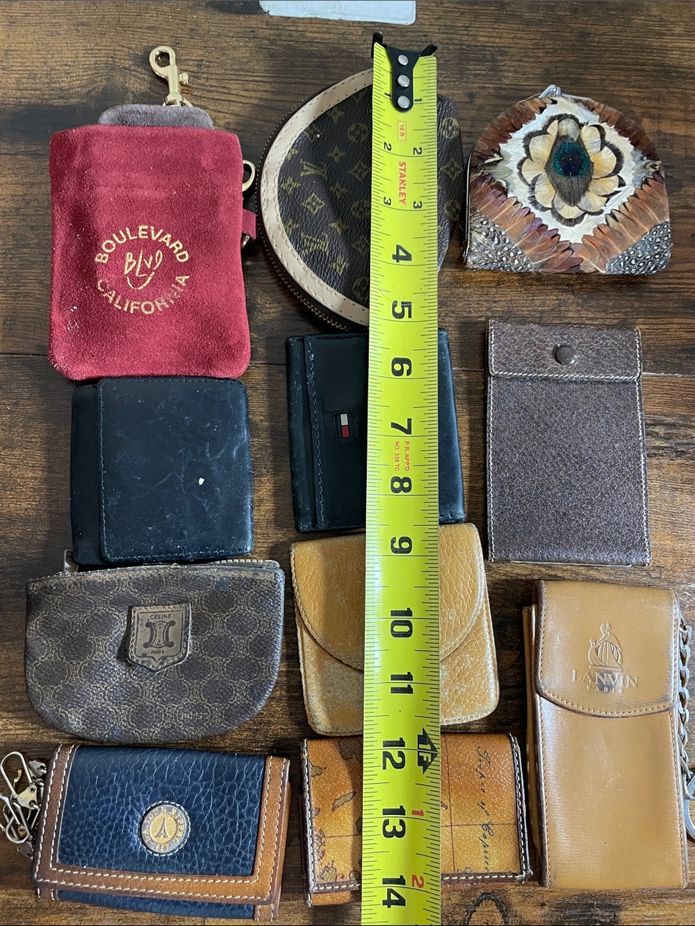 Stanley Assorted Small Wallet & Pouch Set in Red, Brown, Black, Tan, Gold - Picture 3 of 10